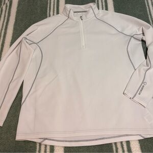 3XL Men’s Sunice White and Gray 1/4 Zip Pullover